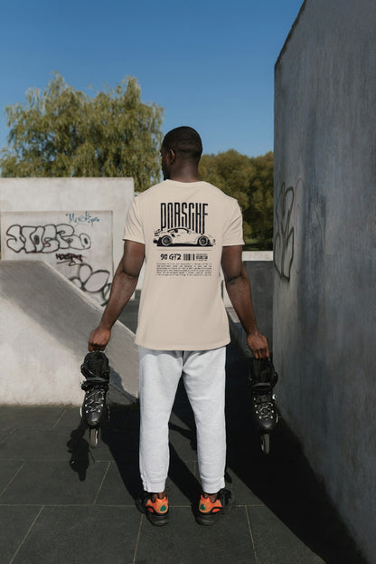 DapperAvenue - "Porsche Edition" Oversize Tee (Beige) - Unisex