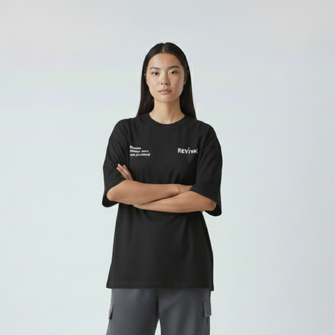 REVIVAL - Blossom (Black) - Unisex - 100% Cotton