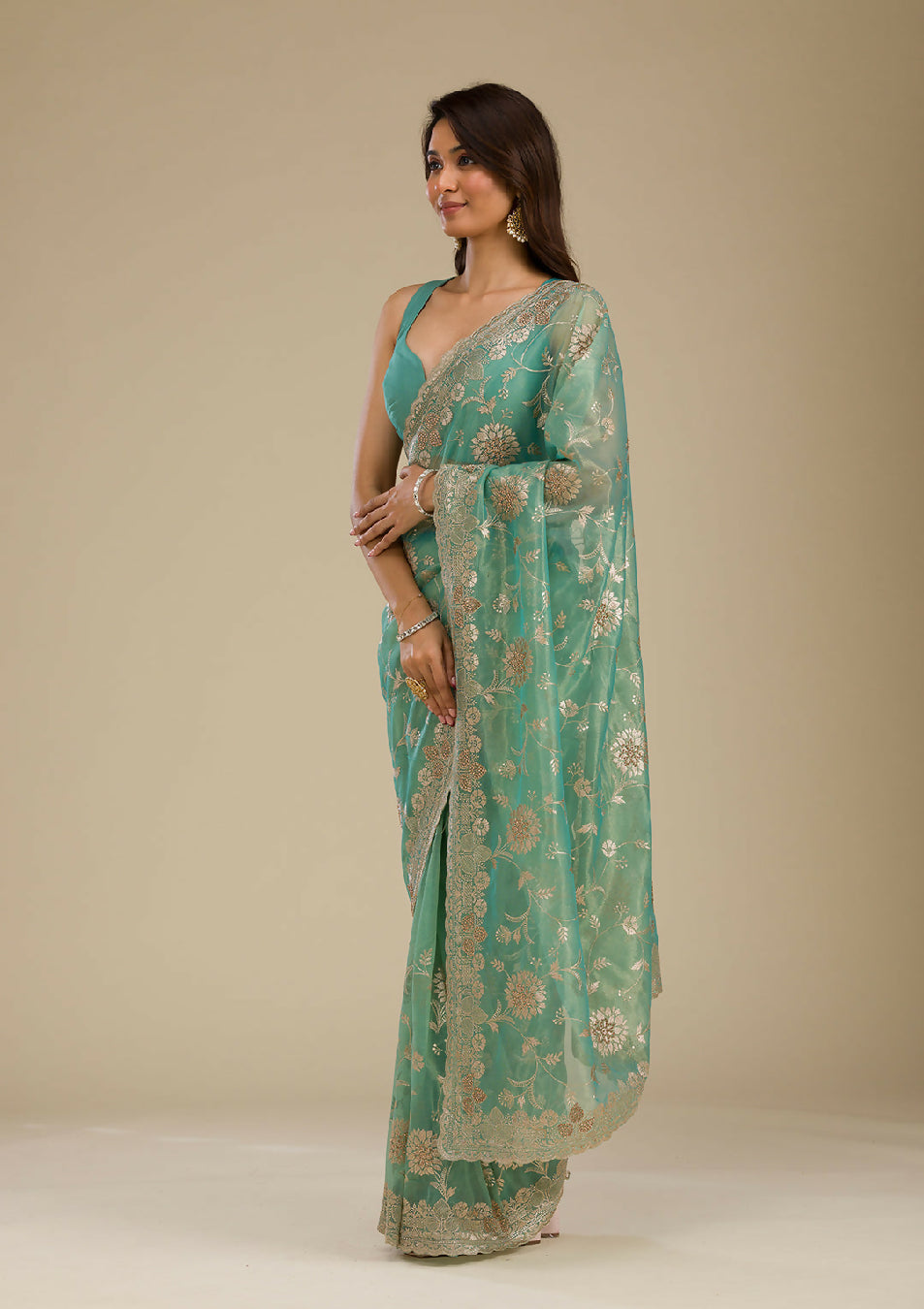 Cadillac & Co. - Soft Tissue Saree with Zariwork | 2 Colours