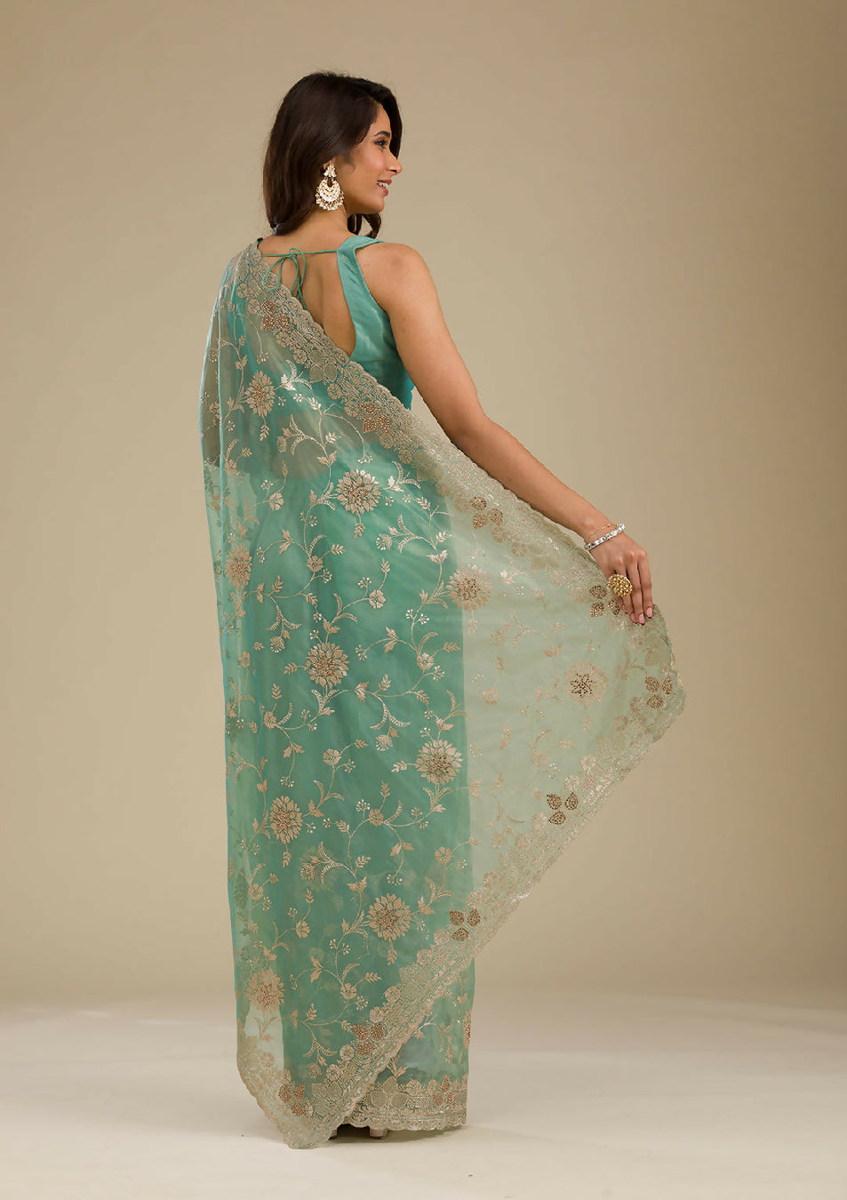 Cadillac & Co. - Soft Tissue Saree with Zariwork | 2 Colours